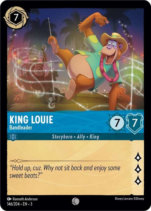 Disney Lorcana Trading Card Game - King Louie - Bandleader - Into the Inklands (3)