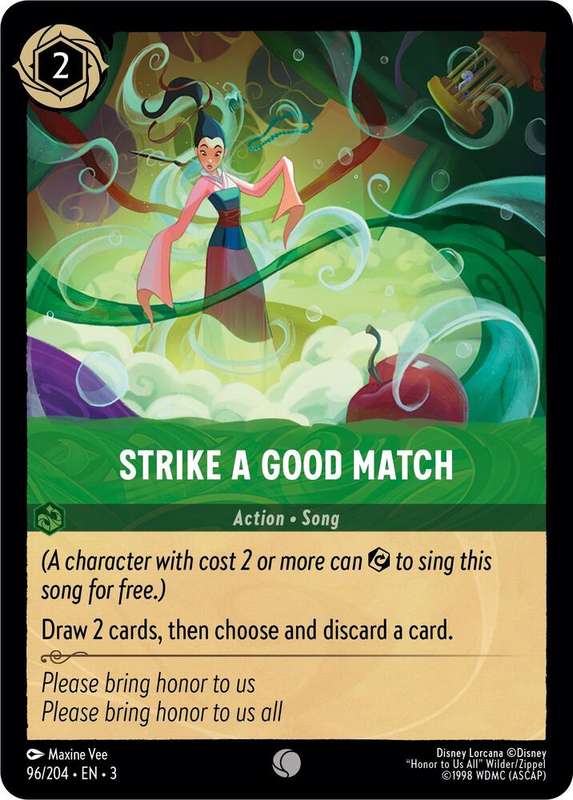 Disney Lorcana Trading Card Game - Strike a Good Match - Into the Inklands (3)