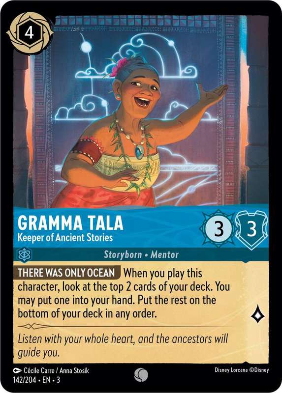 Disney Lorcana Trading Card Game - Gramma Tala - Keeper of Ancient Stories - Into the Inklands (3)