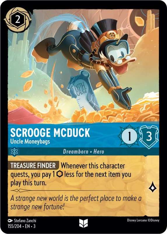 Disney Lorcana Trading Card Game - Scrooge McDuck - Uncle Moneybags - Into the Inklands (3)