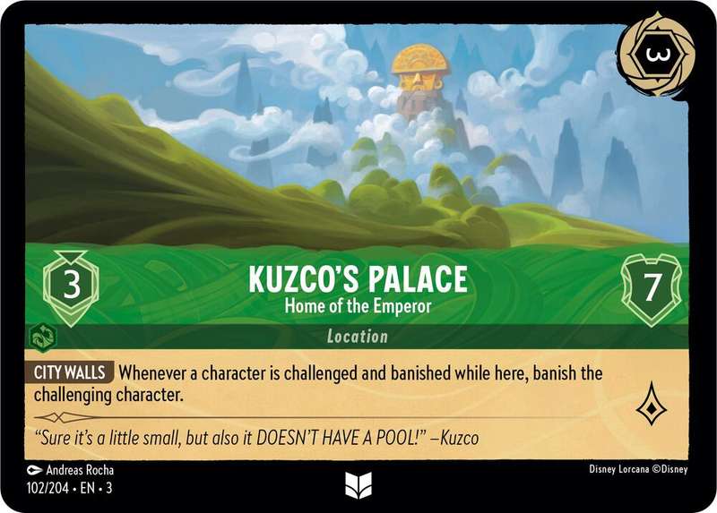 Disney Lorcana Trading Card Game - Kuzco's Palace - Home of the Emperor - Into the Inklands (3)