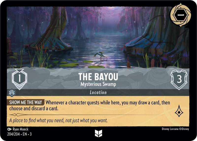 Disney Lorcana Trading Card Game - The Bayou - Mysterious Swamp - Into the Inklands (3)