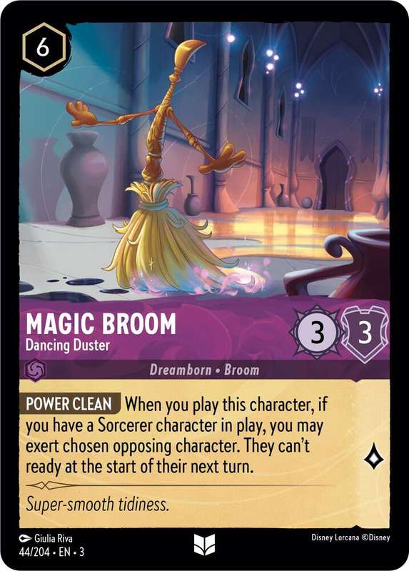 Disney Lorcana Trading Card Game - Magic Broom - Dancing Duster - Into the Inklands (3)