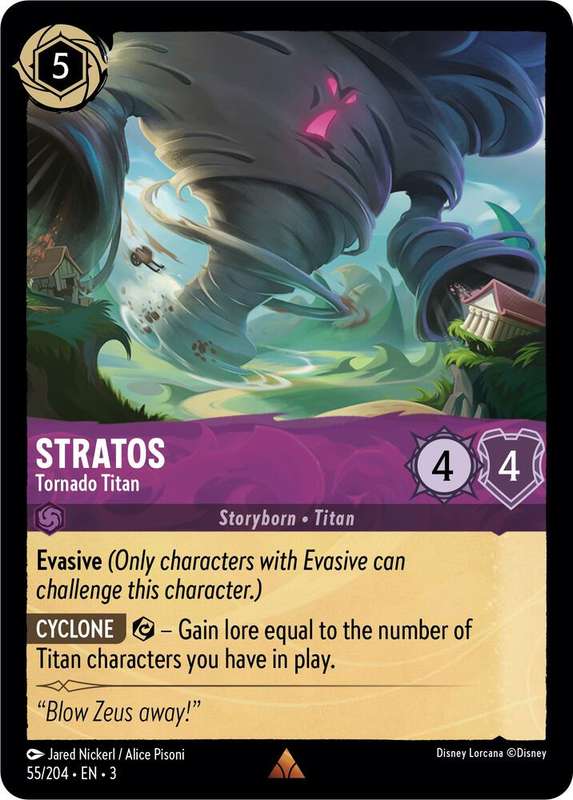Disney Lorcana Trading Card Game - Stratos - Tornado Titan - Into the Inklands (3)