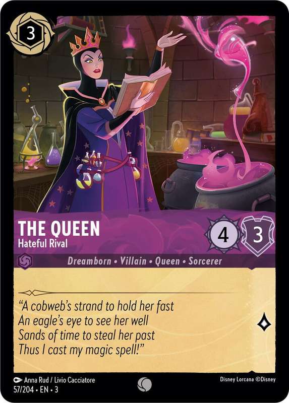 Disney Lorcana Trading Card Game - The Queen - Hateful Rival - Into the Inklands (3)