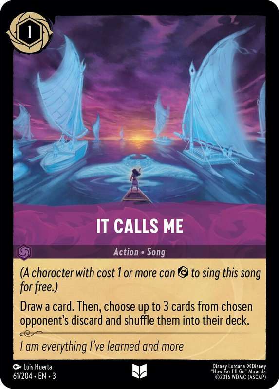 Disney Lorcana Trading Card Game - It Calls Me - Into the Inklands (3)