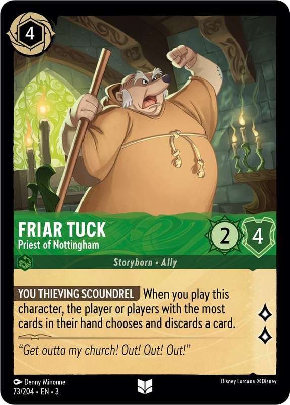 Disney Lorcana Trading Card Game - Friar Tuck - Priest of Nottingham - Into the Inklands (3)