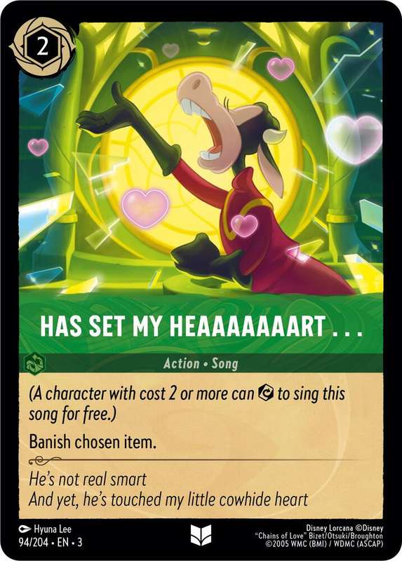 Disney Lorcana Trading Card Game - Has Set My Heaaaaaaart . . . - Into the Inklands (3)