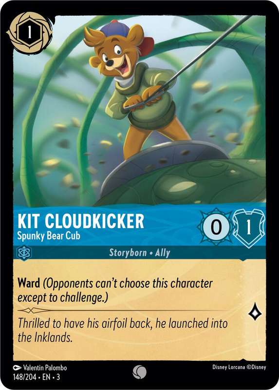 Disney Lorcana Trading Card Game -  Kit Cloudkicker - Spunky Bear Cub - Into the Inklands (3)