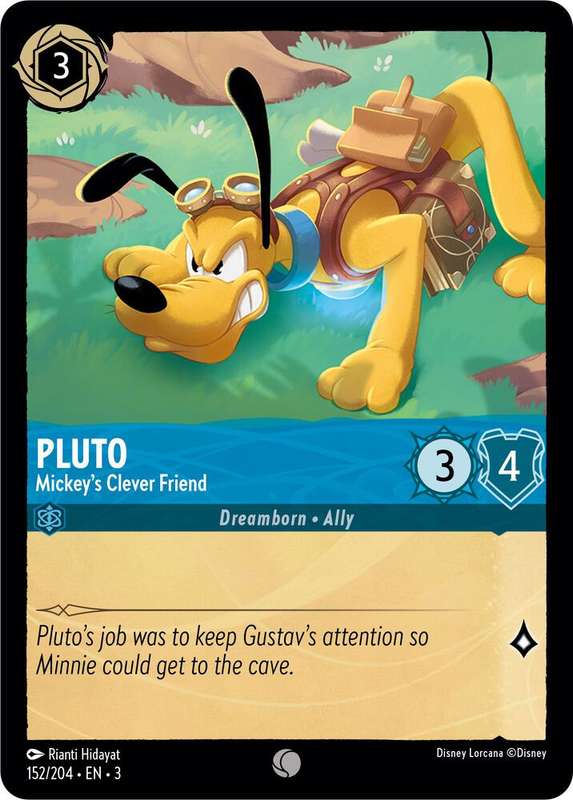 Disney Lorcana Trading Card Game - Pluto - Mickey's Clever Friend - Into the Inklands (3)