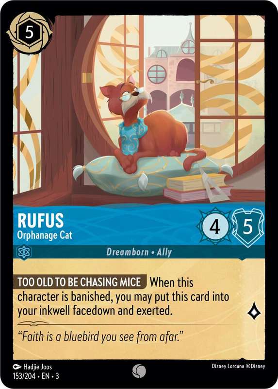 Disney Lorcana Trading Card Game - Rufus - Orphanage Cat - Into the Inklands (3)