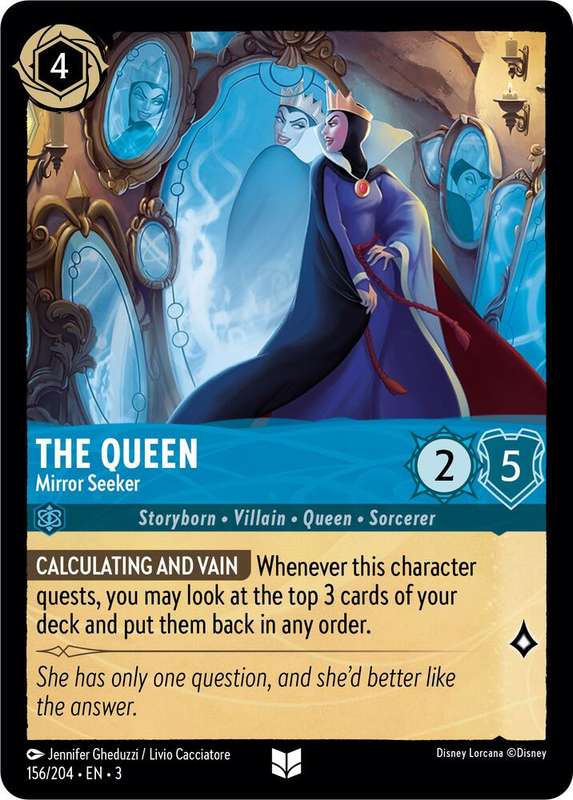 Disney Lorcana Trading Card Game - The Queen - Mirror Seeker - Into the Inklands (3)