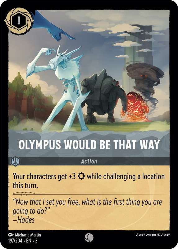 Disney Lorcana Trading Card Game - Olympus Would Be That Way - Into the Inklands (3)