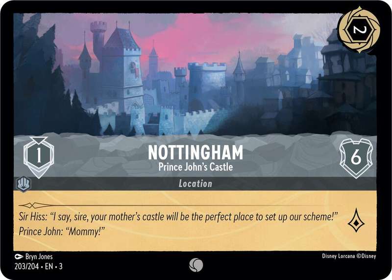 Disney Lorcana Trading Card Game - Nottingham - Prince John's Castle - Into the Inklands (3)