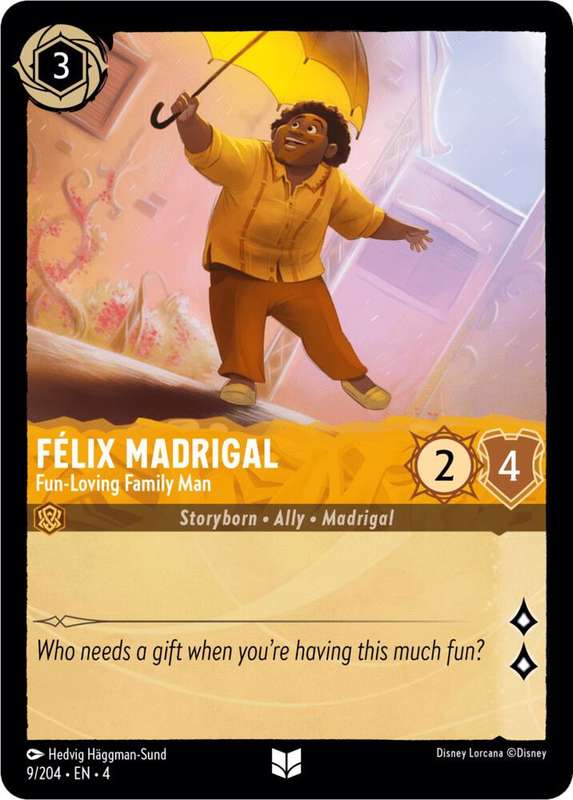 Disney Lorcana Trading Card Game - Felix Madrigal - Fun-Loving Family Man - Ursula's Return (4)