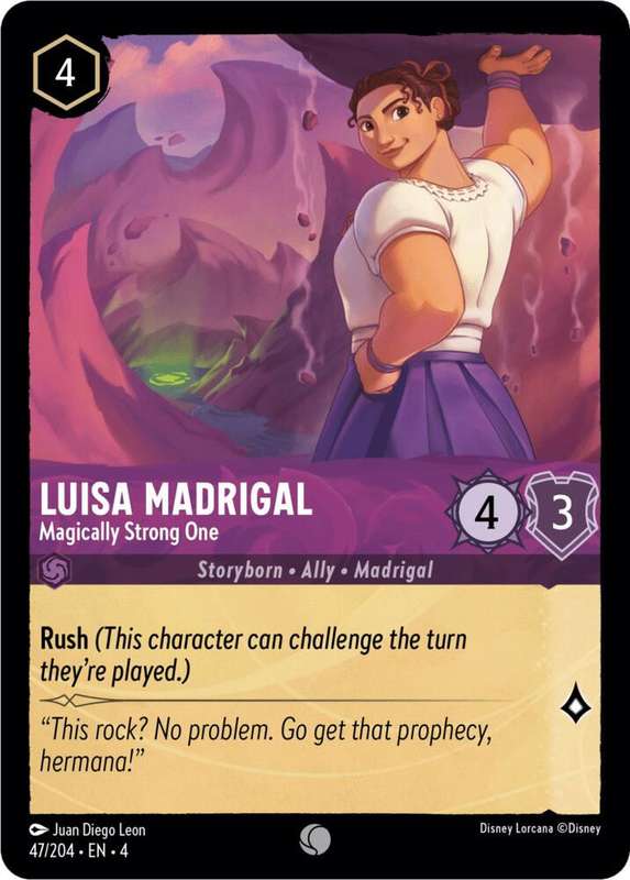 Disney Lorcana Trading Card Game - Luisa Madrigal - Magically Strong One - Ursula's Return (4)