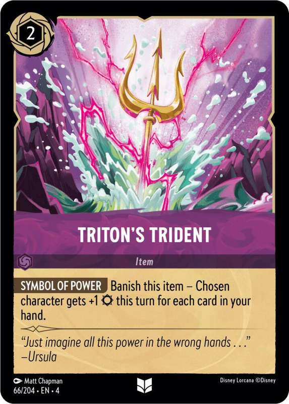 Disney Lorcana Trading Card Game - Triton's Trident - Ursula's Return (4)