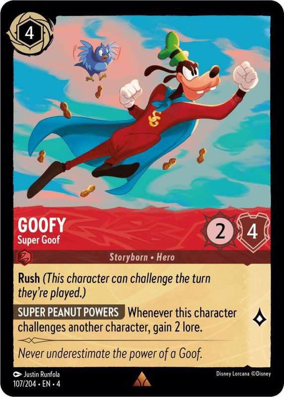 Disney Lorcana Trading Card Game - Rare - Goofy - Super Goof - Ursula's Return (4)