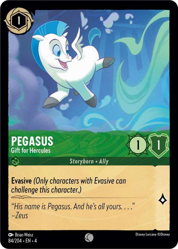 Disney Lorcana Trading Card Game - Pegasus - Gift for Hercules - Ursula's Return (4)