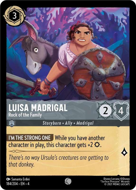 Disney Lorcana Trading Card Game - Luisa Madrigal - Rock of the Family - Ursula's Return (4)