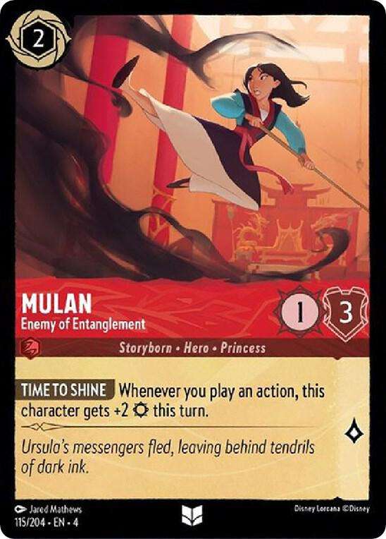 Disney Lorcana Trading Card Game - Mulan - Enemy of Entanglement - Ursula's Return (4)