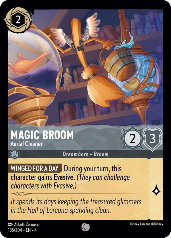 Disney Lorcana Trading Card Game - Magic Broom - Aerial Cleaner - Ursula's Return (4)