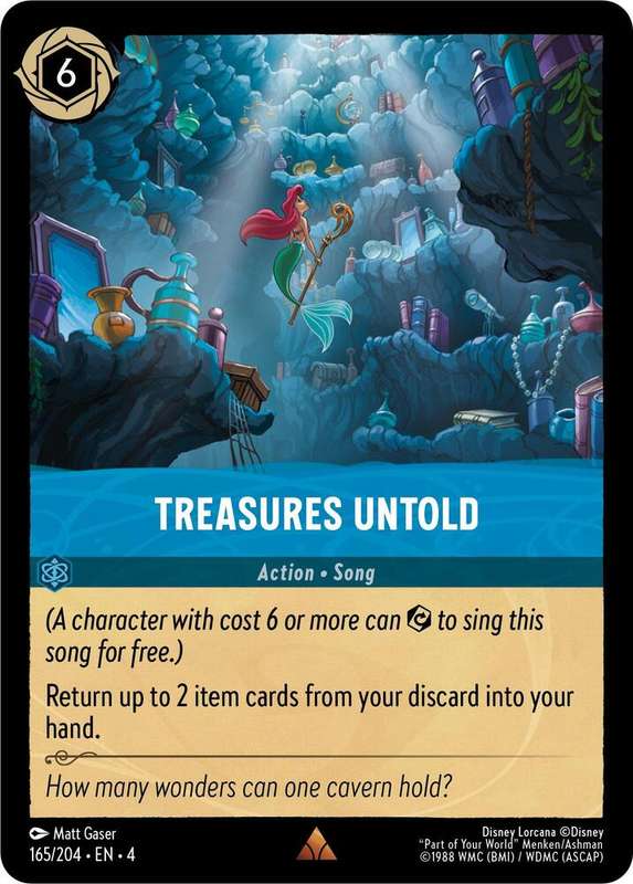 Disney Lorcana Trading Card Game - Rare - Treasures Untold - Ursula's Return (4)