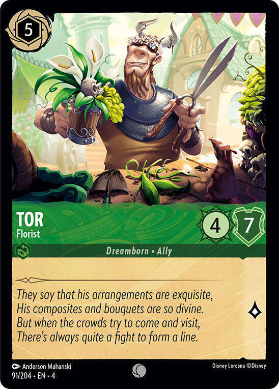 Disney Lorcana Trading Card Game - Tor - Florist - Ursula's Return (4)