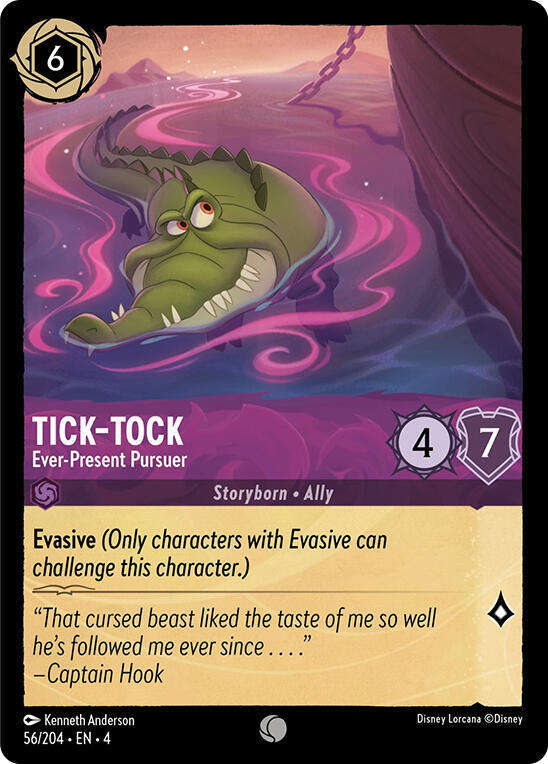 Disney Lorcana Trading Card Game - Tick-Tock - Ever-Present Pursuer - Ursula's Return (4)