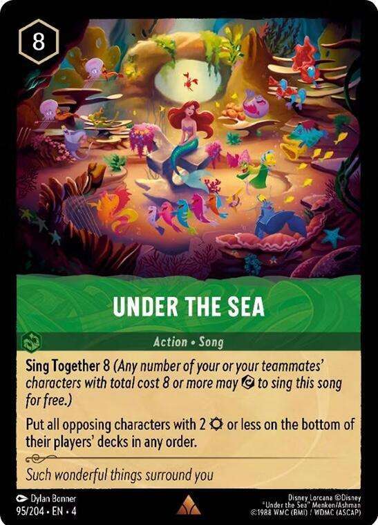 Disney Lorcana Trading Card Game - Rare - Under the Sea - Ursula's Return