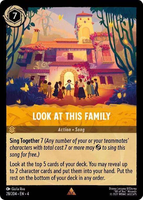 Disney Lorcana Trading Card Game - Rare - Look at This Family - Ursula's Return (4)
