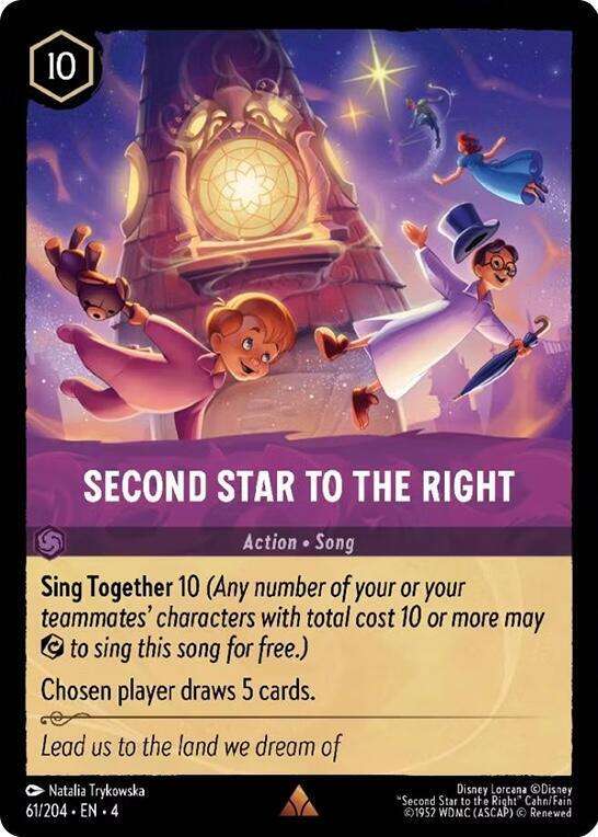 Disney Lorcana Trading Card Game - Second Star to the Right - Ursula's Return (4) Rare