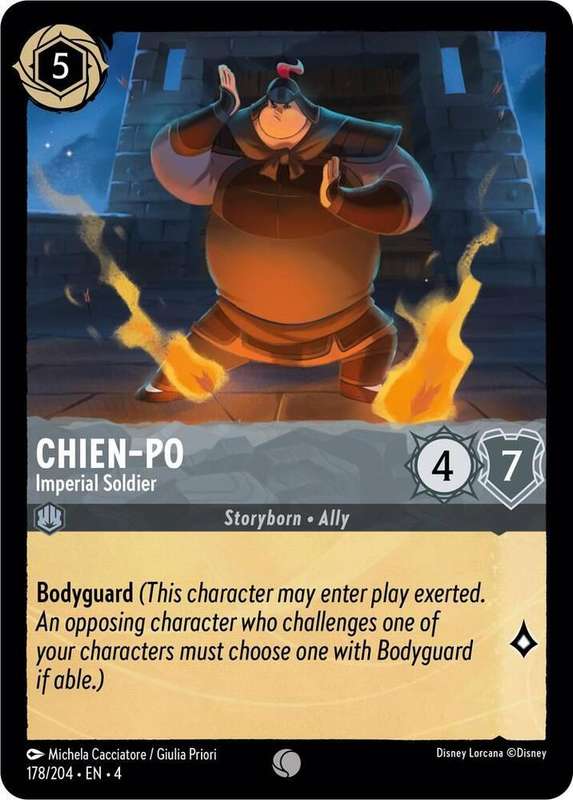 Disney Lorcana Trading Card Game - Chien-Po - Imperial Soldier - Ursula's Return (4)