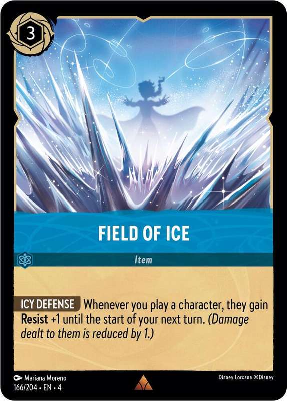 Disney Lorcana Trading Card Game - Rare - Field of Ice - Ursula's Return (4)