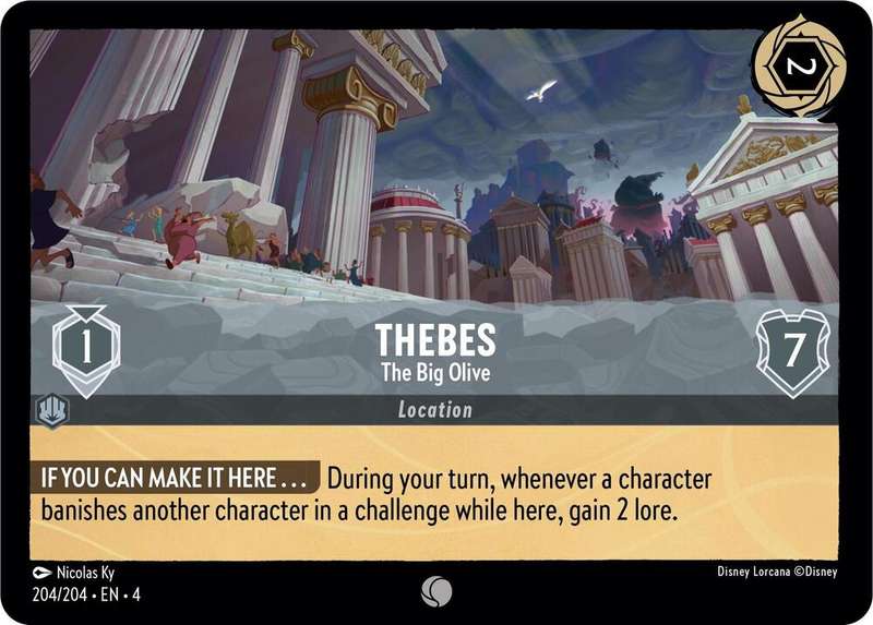 Disney Lorcana Trading Card Game - Thebes - The Big Olive - Ursula's Return (4)