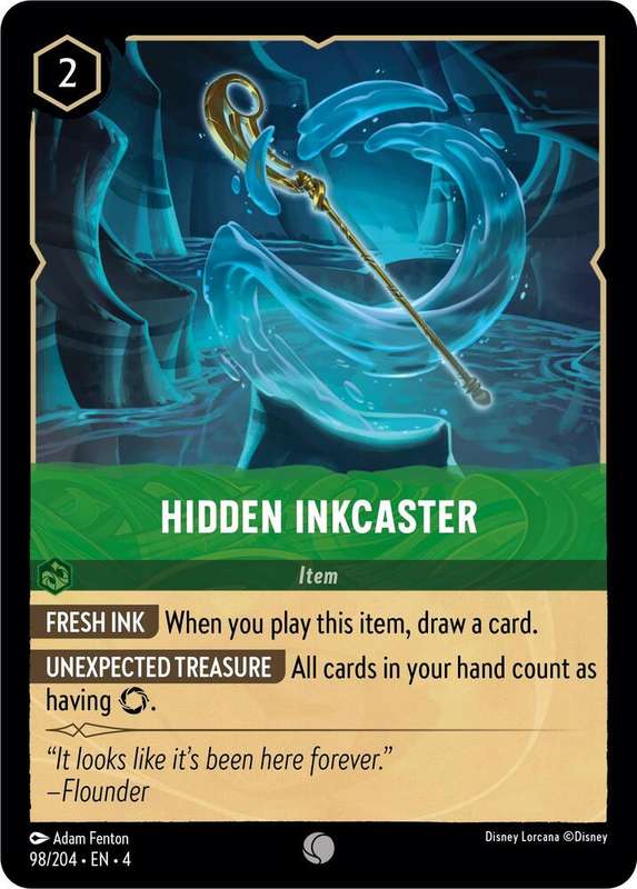 Disney Lorcana Trading Card Game - Hidden Inkcaster - Ursula's Return (4)