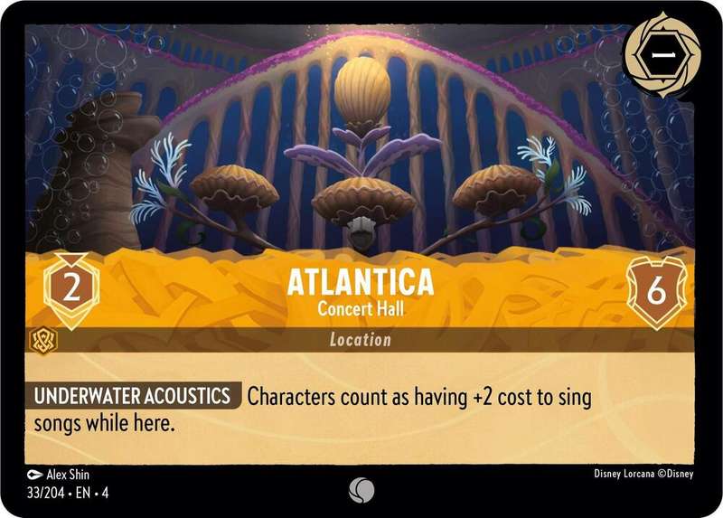 Disney Lorcana Trading Card Game - Atlantica - Concert Hall - Ursula's Return (4)