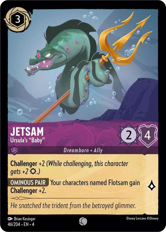 Disney Lorcana Trading Card Game - Jetsam - Ursula's "Baby" - Ursula's Return (4)