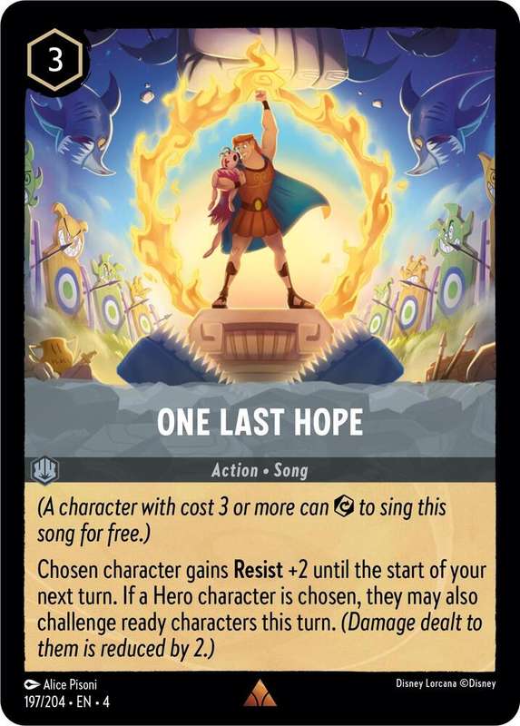 Disney Lorcana Trading Card Game - Rare - One Last Hope - Ursula's Return (4)