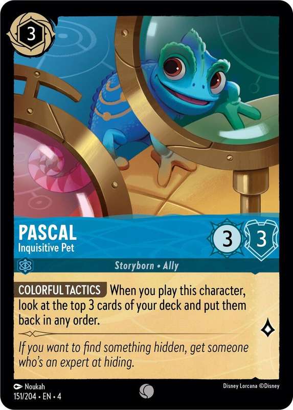 Disney Lorcana Trading Card Game - Pascal - Inquisitive Pet - Ursula's Return (4)