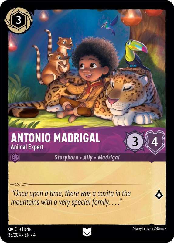 Disney Lorcana Trading Card Game - Antonio Madrigal - Animal Expert - Ursula's Return (4)