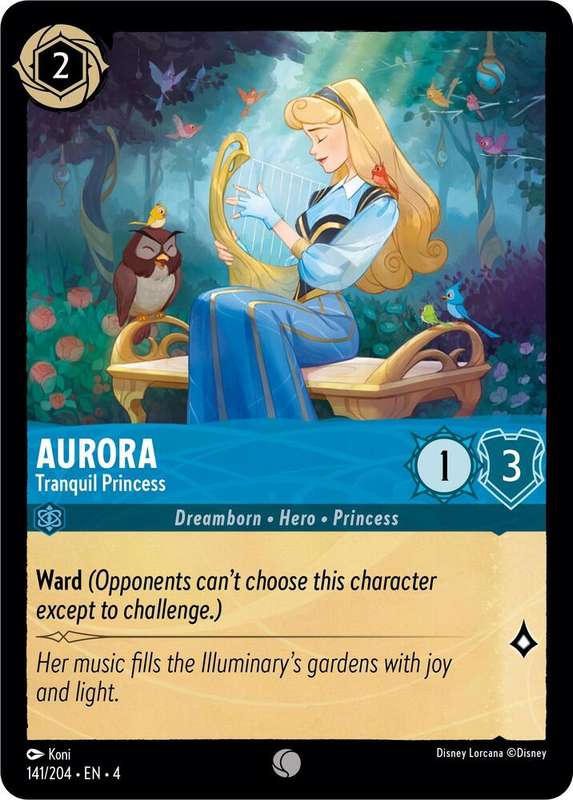 Disney Lorcana Trading Card Game - Aurora - Tranquil Princess - Ursula's Return (4)