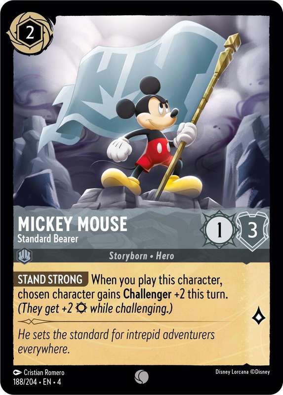 Disney Lorcana Trading Card Game - Mickey Mouse - Standard Bearer - Ursula's Return (4)