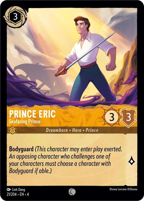 Disney Lorcana Trading Card Game - Prince Eric - Seafaring Prince - Ursula's Return (4)