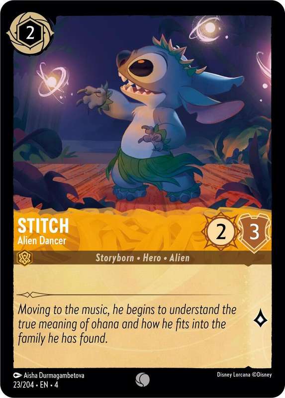 Disney Lorcana Trading Card Game - Stitch - Alien Dancer - Ursula's Return (4)