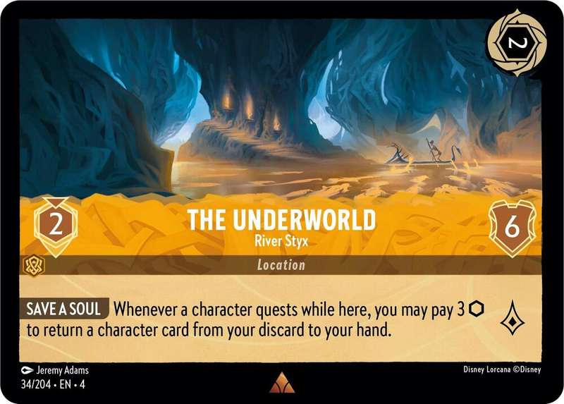 Disney Lorcana Trading Card Game - Rare - The Underworld - River Styx - Ursula's Return (4)