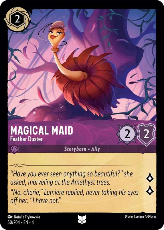 Disney Lorcana Trading Card Game - Magical Maid - Feather Duster - Ursula's Return (4)