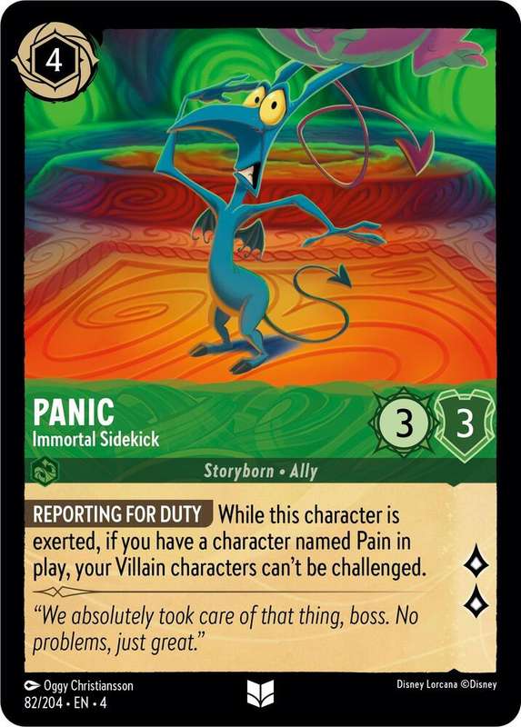 Disney Lorcana Trading Card Game - Panic - Immortal Sidekick - Ursula's Return (4)