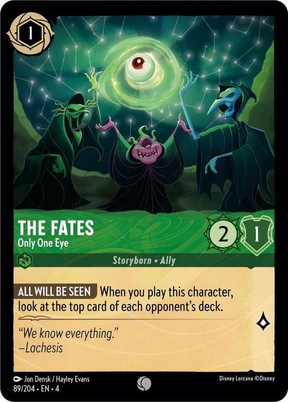 Disney Lorcana Trading Card Game - The Fates - Only One Eye - Ursula's Return (4)
