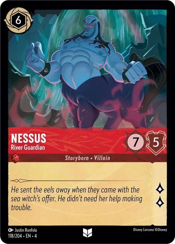Disney Lorcana Trading Card Game - Nessus - River Guardian - Ursula's Return (4)